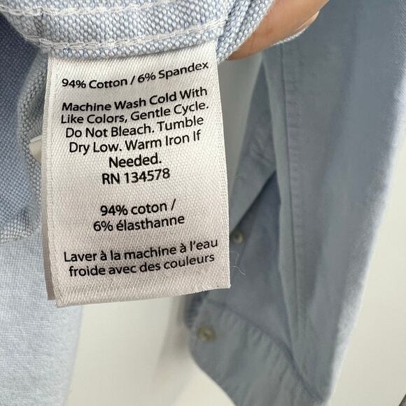 VINEYARD VINES Shirt men’s Large Button Down Whale Shirt Long Sleeve Blue preppy - Picture 6 of 6